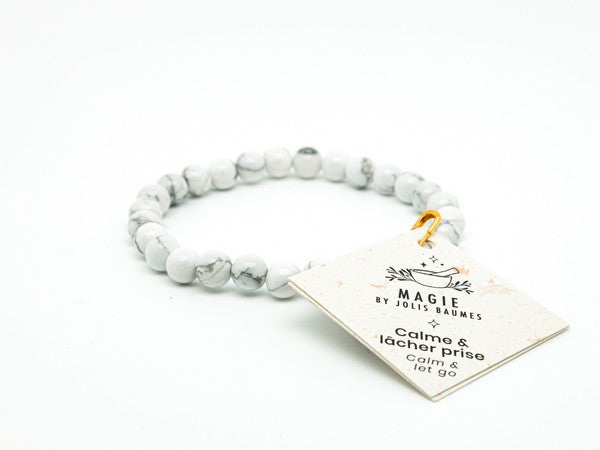 Jolis Baumes -- Bracelet calme et lâcher prise howlite