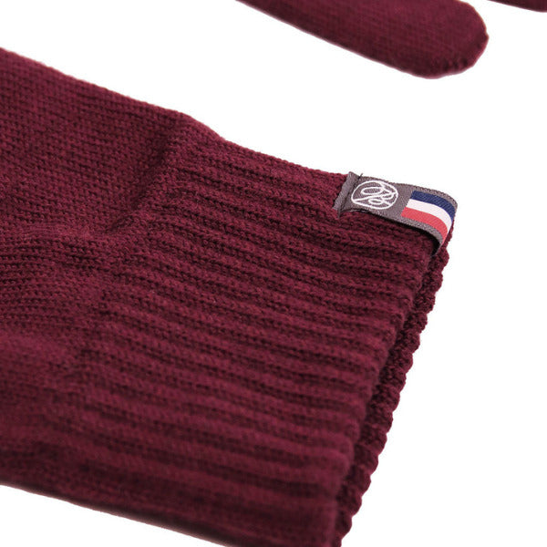 Maison Bonnefoy -- Gants tactiles jasmin bio l/xl bordeaux