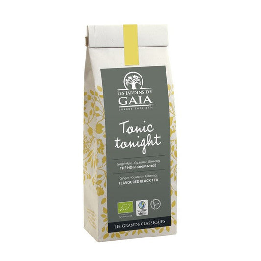 Jardins De Gaïa -- Thé noir bio tonic tonight (gingembre guarana ginseng) - 100 g