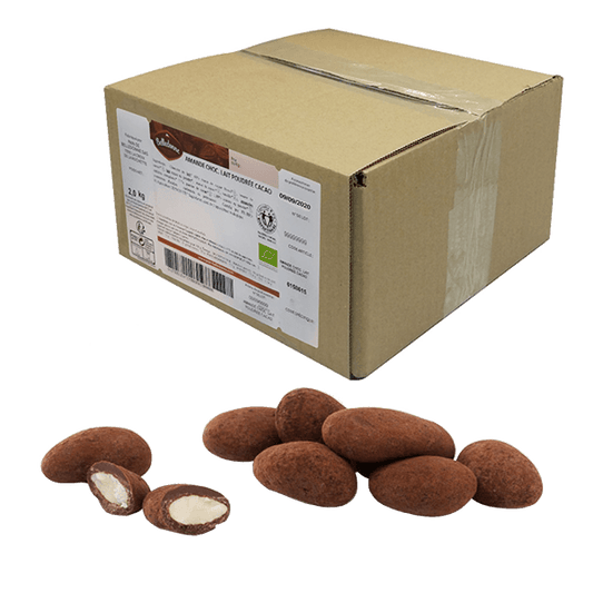 Belledonne -- Amandes chocolat lait poudrée cacao bio - vrac 2 kg