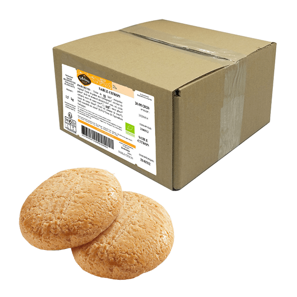 Belledonne -- Sablé citron bio - vrac 1,5 kg (env. 35 biscuits)