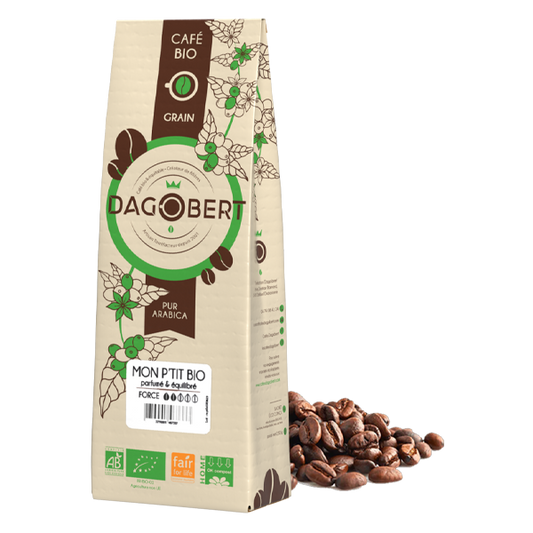 Les Cafés Dagobert -- Mon p'tit bio 100% arabica bio - grains - 1 kg