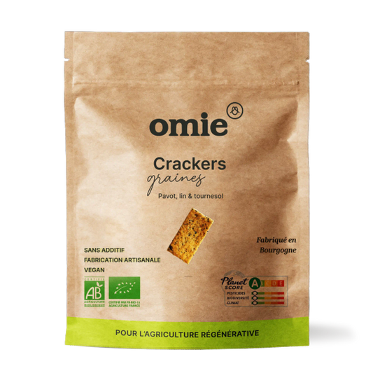 Omie -- Crackers aux graines bio (100% français) - 100 g